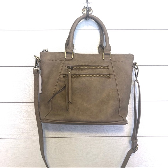 Altar'd State Handbags - Altar’d State Taupe Zipper Purse